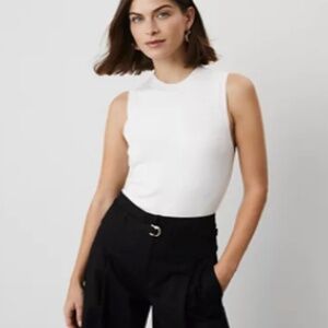 Ann Taylor Crew Neck Sweater Shell